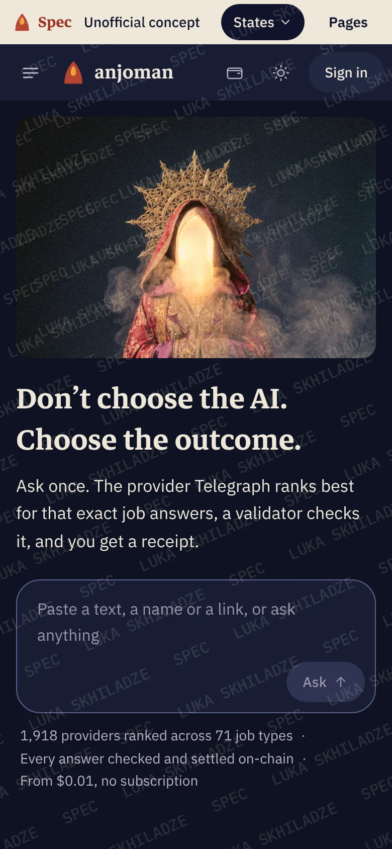 The redesign: on a phone